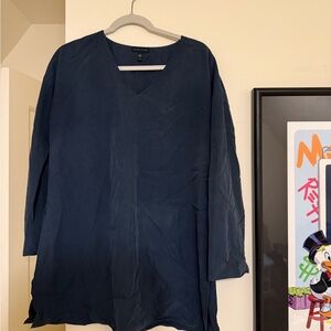 Eileen Fisher Blue Relaxed Fit Jacket